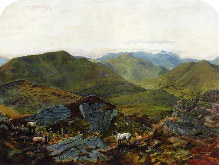 John Atkinson Grimshaw Landscape in the Lake District